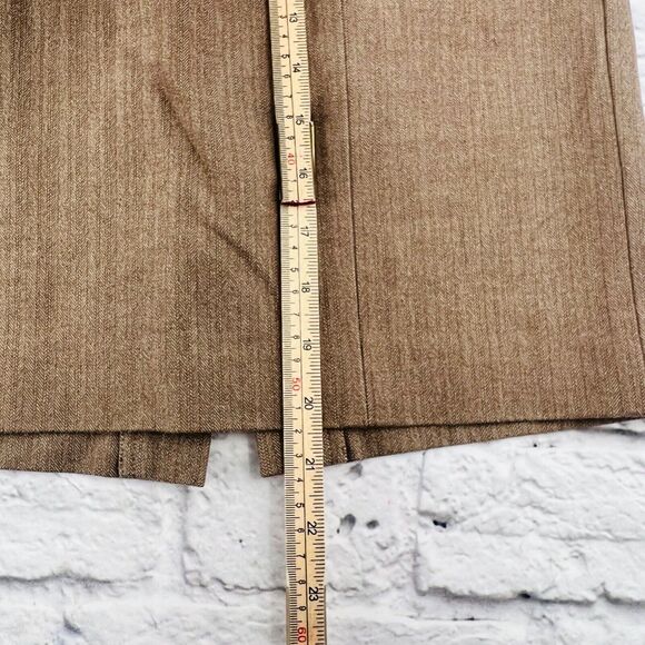 Banana Republic Knee Length Stretch Pencil Career Skirt Beige Size 2 Pockets - Picture 8 of 10